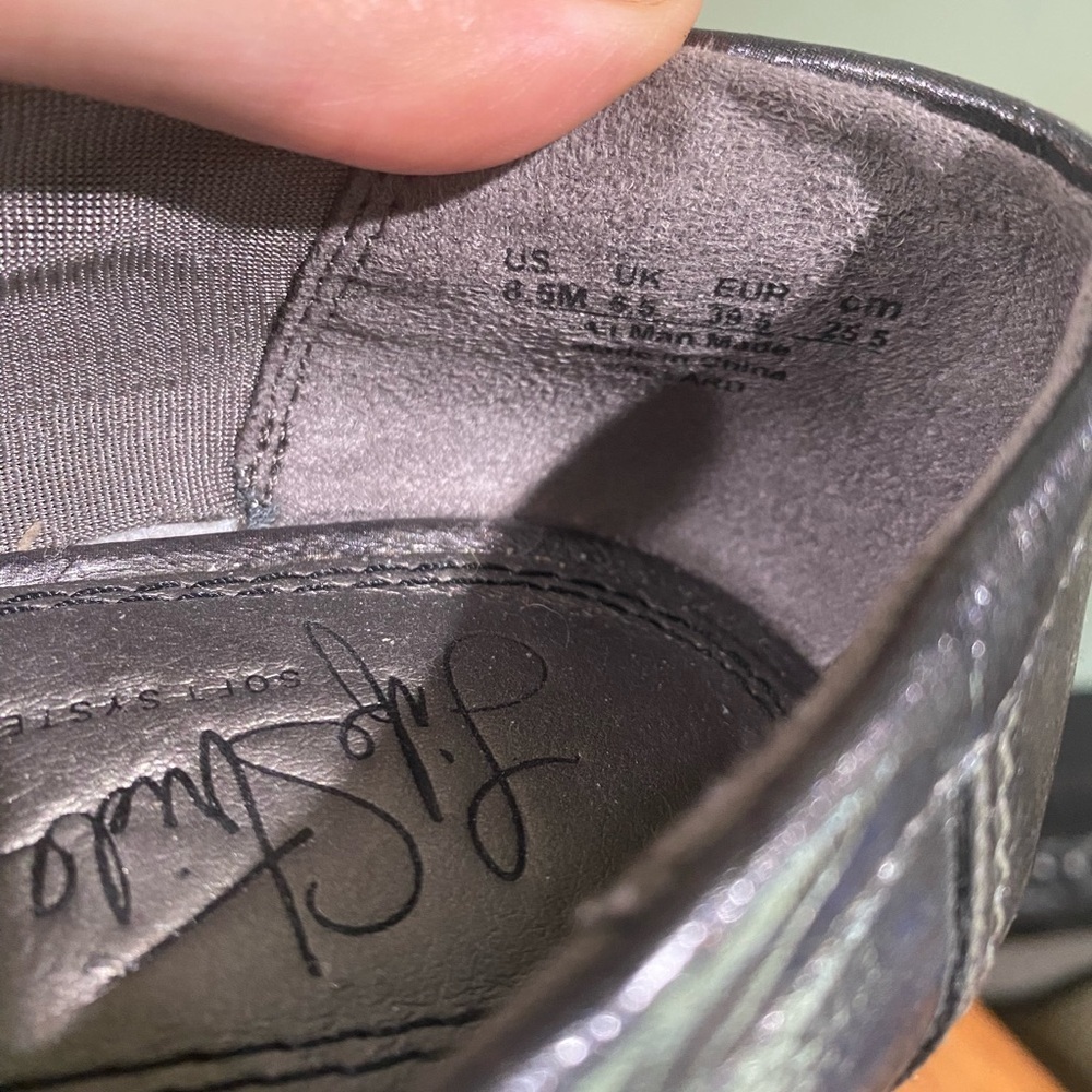 Lifestride Soft System Hallard Loafers 8 1/2 Gray Metallic Comfort - Picture 7 of 10